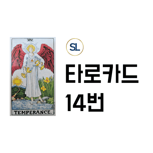 타로카드 14번 연애운 절제 속마음 정/역방향