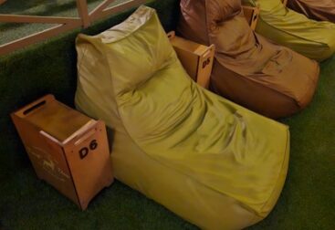 일산 CGV 씨네앤포레 빈백석 영화관 정발산역 극장