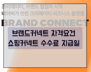 네이버 브랜드 커넥트 자격요건 스마트스토어 위탁판매 쇼핑커넥트 수수료 지급일 네이버 브랜드 커넥트 자격요건 스마트스토어 위탁판매 쇼핑커넥트 수수료 지급일