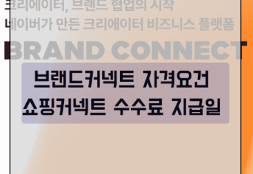 네이버 브랜드 커넥트 자격요건 스마트스토어 위탁판매 쇼핑커넥트 수수료 지급일
