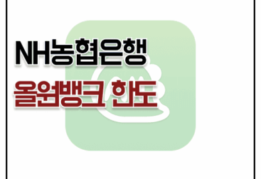 NH 농협 올원뱅크 이체 한도 텔레뱅킹 증액하는 방법